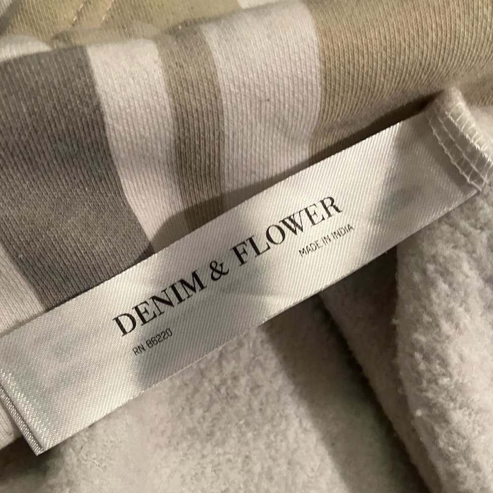 Denim & Flower Hoodie